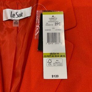 Le Suit Navy/Tangerine Ladies suit
